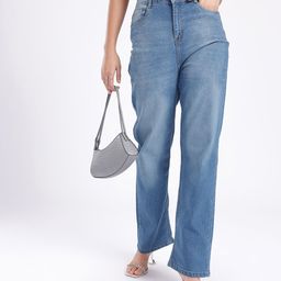 glitchez Women Street Chic Straight Fit Embellished Jeans-image-96