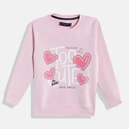 White Snow Girls Typography & Conversational Printed Sweatshirt-image-57