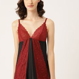ETC Black & Maroon Baby Doll-picture-13
