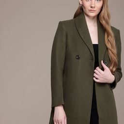 French Connection Lapel Collar Longline Overcoat-image-24