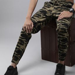 The Roadster Life Co. Men Mid-Rise Camouflage Printed Joggers-image-34