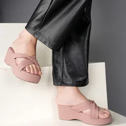 Mast & Harbour Women Party Wedge Sandals-image-78