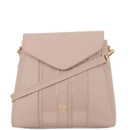 Baggit Mauve PVC Solid Backpack - 5.04 Ltrs-image-40