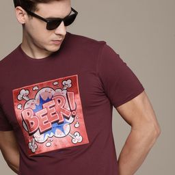 SIMON CARTER LONDON Men Graphic Printed Slim Fit T-shirt-image-48