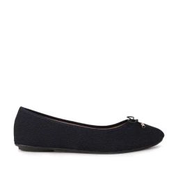 Bata Women's Blue Flat Ballets-image-58