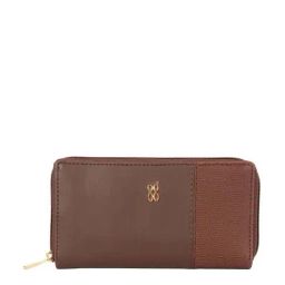 Baggit Brown Textured Zip Around Wallet for Women-image-15