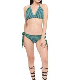 Smarty Pants Green Self Design Bra & Bikini Panty-image-31
