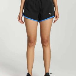 Puma Black Mid Rise Sports Shorts-picture-14