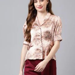 Latin Quarters Light Brown Floral Shirt-picture-11