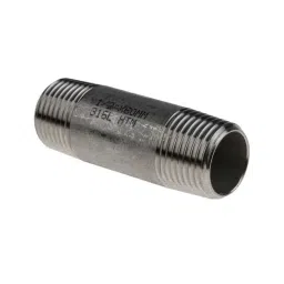 RS PRO Stainless Steel Pipe Fitting Straight Circular Barrel Nipple 12.7 mm (1/2 Inch) Male Model No 4993243-image-48