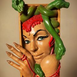Archadia Brown & Green Figurine Showpiece-image-43
