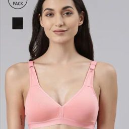 Dollar Missy Black & Pink Cotton Seamless Bra - Pack Of 2-picture-18