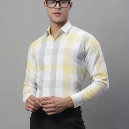 Jainish Multicolor Regular Fit Check Cotton Shirt-image-95