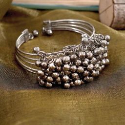 Teejh Narmada Ghungroo Bracelet Cuff Bracelet for Women-42