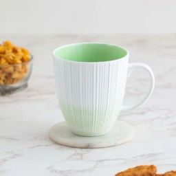 Clay Craft Fine Ceramic Vertis Milk/Tea/Coffee Mugs - 1 Piece - 350 ml each-19