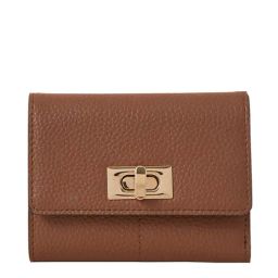 Accessorize London Tan Solid Tri-Fold Wallet for Women-picture-46