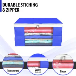 Kuber Industries Blue Set of 6 Regular Drawer Organiser Organisers image 4
