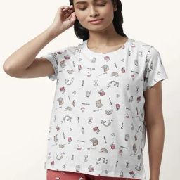 Dreamz by Pantaloons Grey Cotton Printed T-Shirt-picture-12