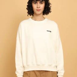 Wrangler Off White Printed Pullover-6