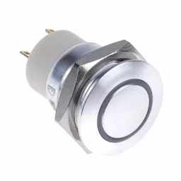 RS PRO Illuminated Push Button Switch Latching 16 mm SPST Green LED 36 V DC, 1759160-picture-35