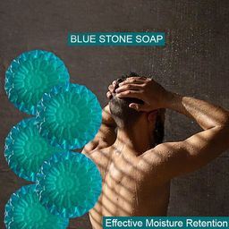 GROOVY Set Of 5 Blue Stone Soap- 100 g Each image 4