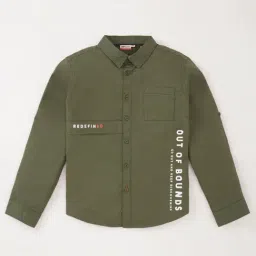 Edheads Kids Green Cotton Printed Full Sleeves Shirt-picture-43