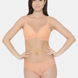 Wacoal Orange Self Pattern Everyday Bra-picture-27