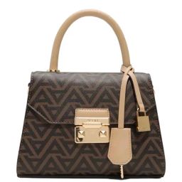 Aldo Brown Printed Handbag-image-51