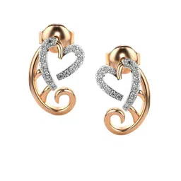 VALANOVA 14K Rose Gold 0.18 Ct Lab Grown Diamond Earrings-image-63