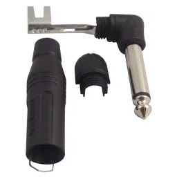 AMPHENOL AUDIO PLUG, 6.35MM JACK, 90DEG, 2POLE, ACPM-RB-40