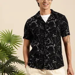 Mast & Harbour Abstract Printed Pure Cotton Casual Shirt-image-104