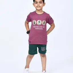 SHAKTI CREATION Boys Printed T-shirt with Shorts-83
