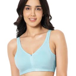 Amante Blue Cotton Full Coverage Bra-picture-17
