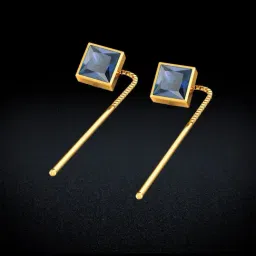 Joyalukkas Gold 22K Twine Model Sui-Dhaga Earrings for Women-image-12