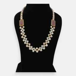 Sri Jagdamba Pearls Gold-Plated Trinkets Pearl Set for Women-image-73