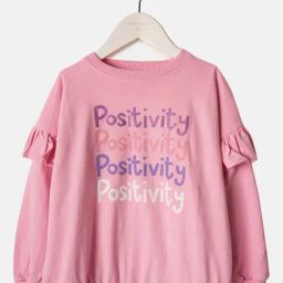 Angel & Rocket Kids Pink Graphic Print Full Sleeves Sweatshirt-image-67