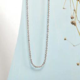 Zavya Minimal 92.5 Sterling Silver Rhodium Plated Chain-image-53