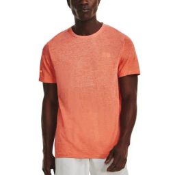 Under Armour Orange Slim Fit Texture Sports T-Shirt-image-42