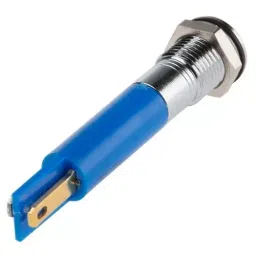 RS PRO Blue Panel Mount Indicator 220V AC, Mounting Hole Size 8 mm, Termination Type Solder Tab, IP Rating IP67, Model No 7001700 image 3