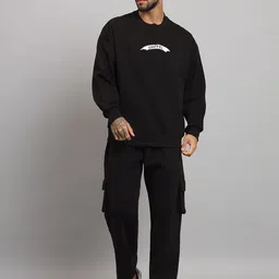 GRIFFEL Men Printed Oversized Tracksuit image 1