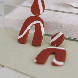 VMA PLAY FASHION Brass-Plated Contemporary Drop Earrings-image-70