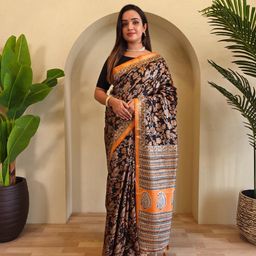 Anouk Ethnic Motifs Zari Saree-image-19