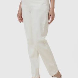 Fabindia Off-White Mid Rise Pants-picture-25