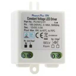 RS PRO LED Driver, 12V Output, 6W Output, 500mA Output, Constant Voltage Model No 1766702-30