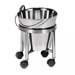 Sarvagya Surgical Kick Bucket with 350 mm Diameter in Stainless Steel Tube Body for Hospitals and Clinics, SSPL577B-8