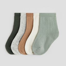 H&M 5-Pack Knitted Socks-image-14