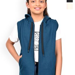 BAESD Girls Fleece Lightweight Open Front Jacket-11