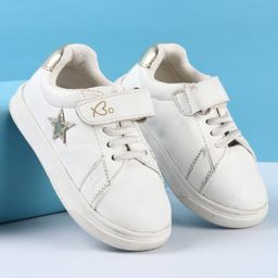Babyoye Casual Shoes with Velcro Closure - White-image-81