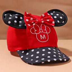 Disney By Babyhug Minnie Mouse Embroidered Summer Cap Red & Black  - Circumference 48.5 cm-image-83