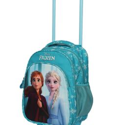 Novex Disney Princess Kids Trolley Backpack with 2 Wheel Turquoise - 18 Inch-image-21